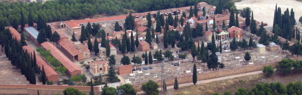 Vista aérea del cementerio municipal.