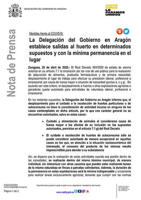 NP Delegación de Gobierno - Huertos