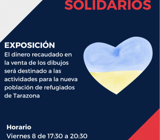 Dibujos solidarios - recaudación para refugiados Ucranianos en Tarazona