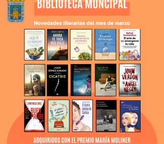 Novedades literarias en la Biblioteca en marzo