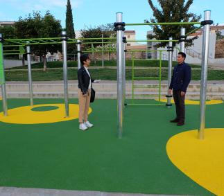 El Ayuntamiento de Tarazona instala dos parques de calistenia 