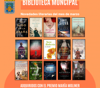 Novedades literarias en la Biblioteca en marzo