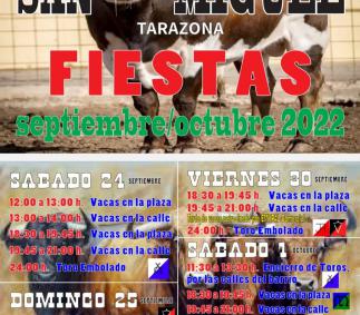   Fiestas en Honor a San Miguel 2022 Tarazona