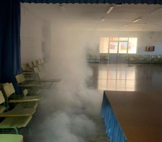 Desinfeccion en colegios de Tarazona