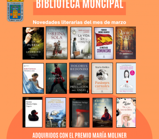 Novedades literarias en la Biblioteca en marzo