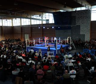 Más de 500 personas disfrutaron en Tarazona de la  I Velada de Boxeo