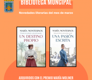 Novedades literarias en la Biblioteca en marzo