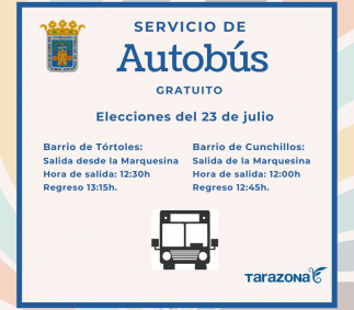 Autobús Gratuito  Elecciones Cortes Generales 2023