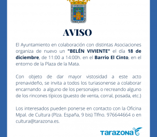 Participa en el Belén Viviente de Tarazona