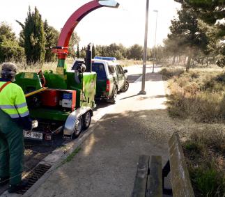 Tarazona incorpora una biotrituradora al servicio de parques y jardines