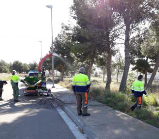 Tarazona incorpora una biotrituradora al servicio de parques y jardines