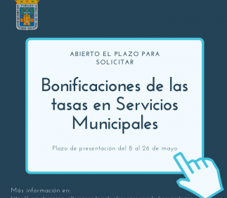 Bonificaciones de tasas y precios públicos de los Servicios Municipales