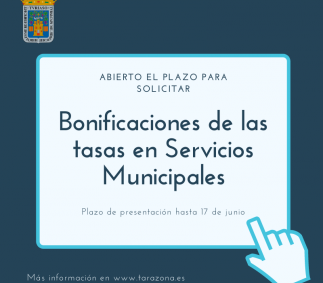 Bonificaciones de tasas y precios públicos de los Servicios Municipales