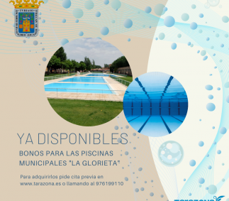 Bando apertura y bonos de piscinas municipales La Glorieta - Tarazona