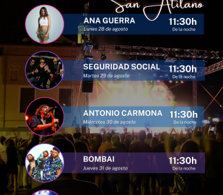 Conciertos de las fiestas de Tarazona 2023