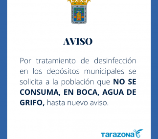 Se solicita no consumir en boca, agua del grifo