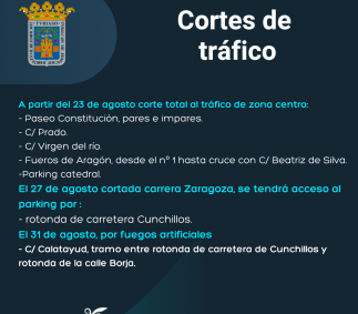  Cortes de tráfico y limitación de aparcamientos en fiestas de San Atilano