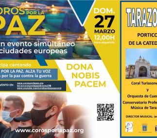 “Coros por la Paz” Cantarán al unísono en toda Europa, incluida Tarazona