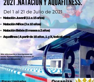  CURSILLOS INTENSIVOS DE VERANO   NATACIÓN Y AQUAFITNESS AYUNTAMIENTO DE TARAZONA