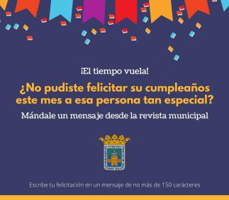 FELICITA EL CUMPLEAÑOS DESDE LA REVISTA MUNICIPAL DE TARAZONA