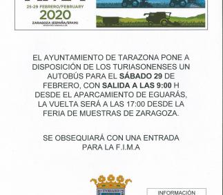 Ayuntamiento de Tarazona - Bus para visitar FIMA