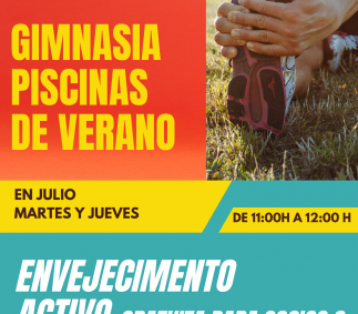 Gimnasia en piscinas de verano - Envejecimiento Activo