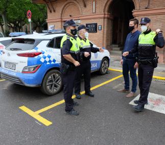 la Policía Local incauta un arma blanca a un joven ene la madrugada del domingo