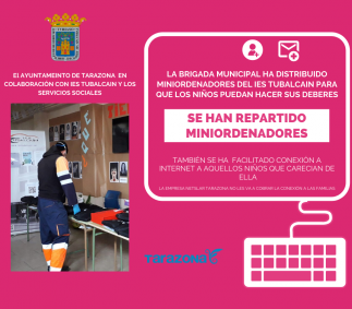 Se han repartido miniordenadores para que los niños no pierdan el curso escolar