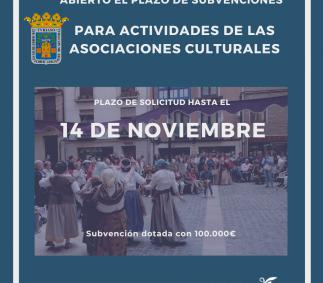 Subvenciones para Actividades de las Asociaciones Culturales