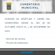 Normas de acceso al cementerio Tarazona