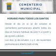 Horario del Cementerio para Todos los Santos 2022 - Tarazona