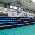 El Polideportivo de Tarazona estrena nuevas gradas telescópicas.