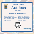 Autobús Gratuito  Elecciones Cortes Generales 2023