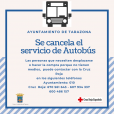 Ayuntamiento de Tarazona - Cancelado el servicio de Autobús