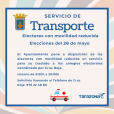 Servicio de transporte gratuito para electores con movilidad reducida