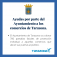 Ayudas por parte del Ayuntamiento a los comercios de Tarazona.