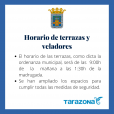 Horario de terrazas y veladores en Tarazona